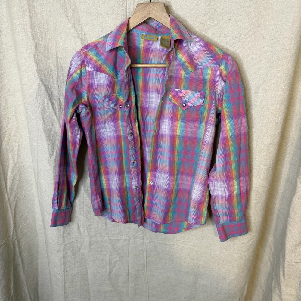 Kids Wrangler Multicolor Plaid Shirt